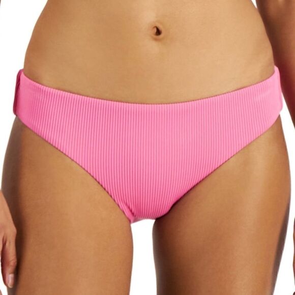 ROXY Juniors' Love The Comber Bikini Bottoms Size XLarge Ribbed Swim Pink New - Picture 6 of 13